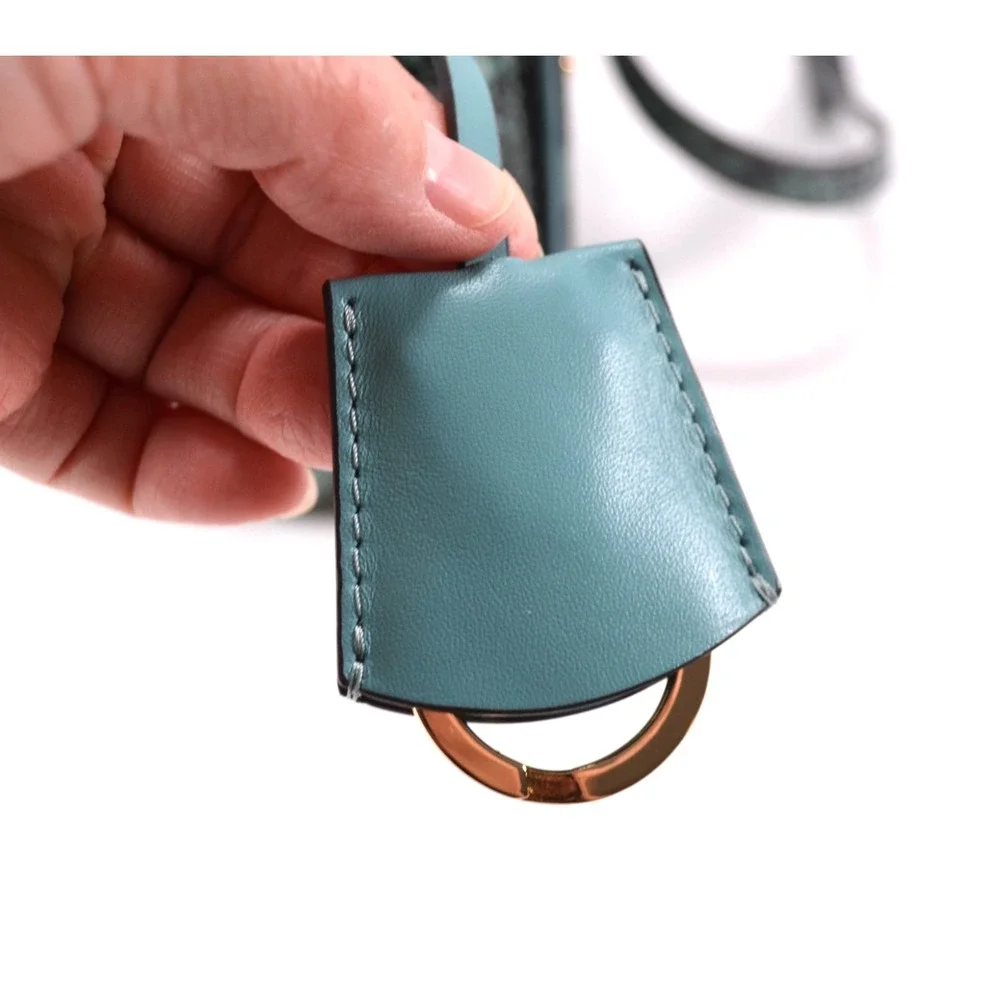 Radley London Reptile Snake Print Teal & Black Crossbody Shoulder Bag Purse‎